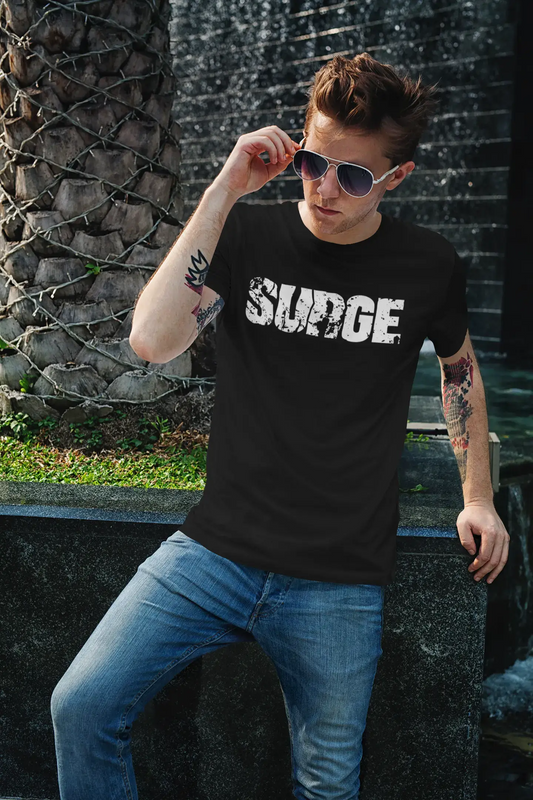 surge Men's Retro T shirt Black Birthday Gift 00553
