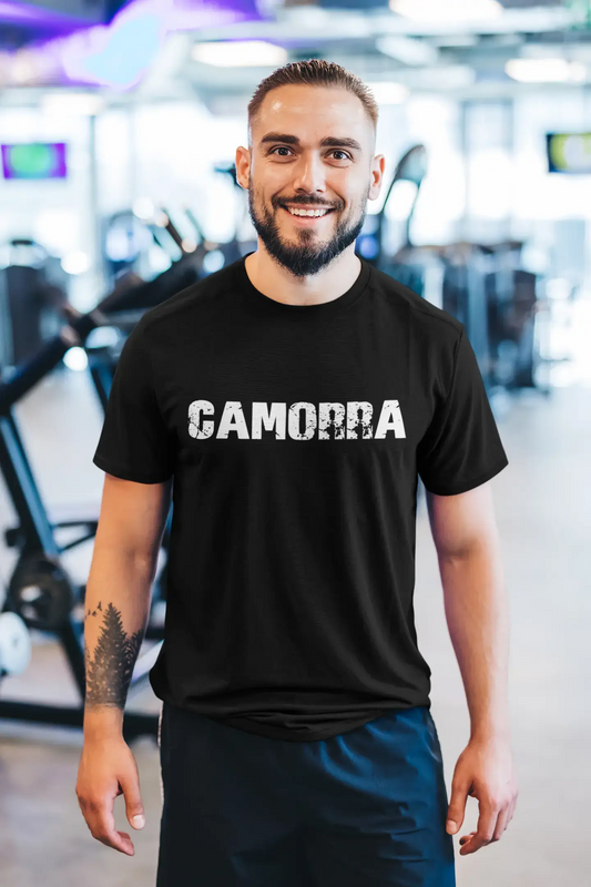 camorra Men's Vintage T shirt Black Birthday Gift 00555