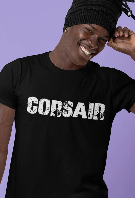 corsair Men's Vintage T shirt Black Birthday Gift 00555