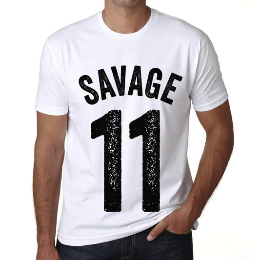 Men's Graphic T-Shirt Savage 11 11st Birthday Anniversary 11 Year Old Gift 2013 Vintage Eco-Friendly Short Sleeve Novelty Tee