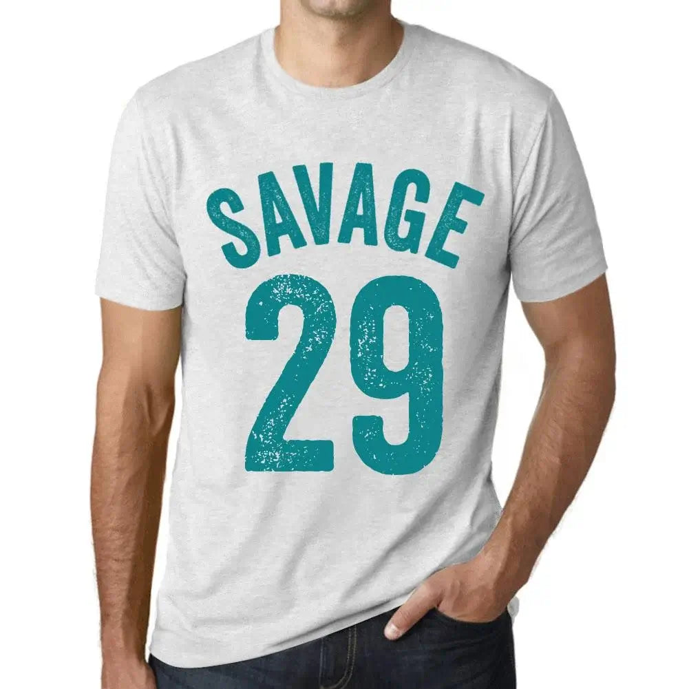 Men's Graphic T-Shirt Savage 29 29th Birthday Anniversary 29 Year Old Gift 1995 Vintage Eco-Friendly Short Sleeve Novelty Tee