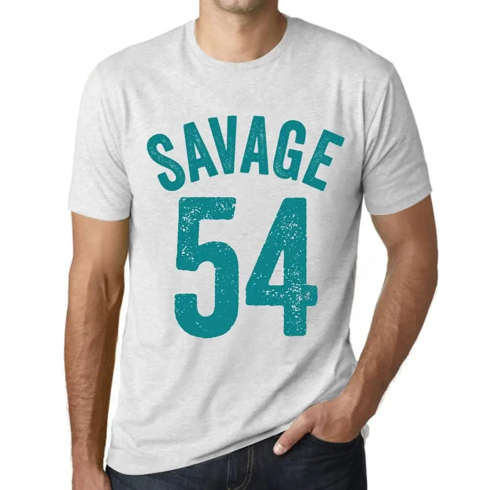 Men's Graphic T-Shirt Savage 54 54th Birthday Anniversary 54 Year Old Gift 1970 Vintage Eco-Friendly Short Sleeve Novelty Tee