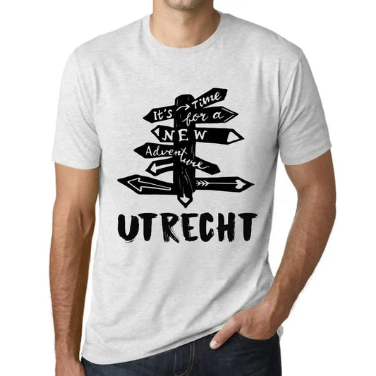 Men's Graphic T-Shirt It’s Time For A New Adventure In Utrecht Eco-Friendly Limited Edition Short Sleeve Tee-Shirt Vintage Birthday Gift Novelty