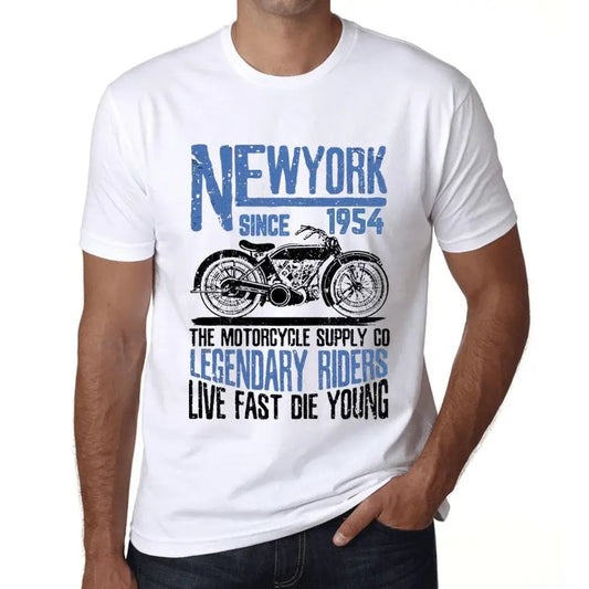 Men's Graphic T-Shirt Motorcycle Legendary Riders Since 1954 70th Birthday Anniversary 70 Year Old Gift 1954 Vintage Eco-Friendly Short Sleeve Novelty Tee