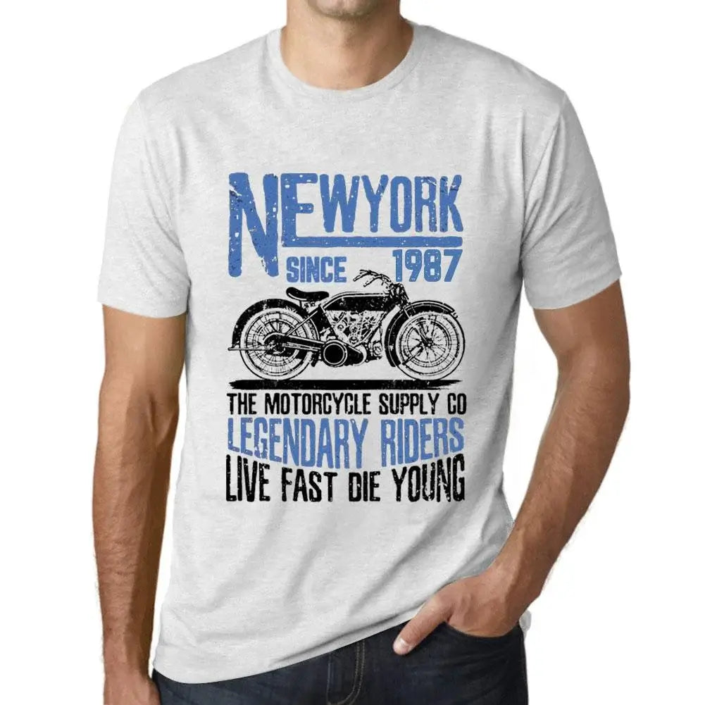 Men's Graphic T-Shirt Motorcycle Legendary Riders Since 1987 37th Birthday Anniversary 37 Year Old Gift 1987 Vintage Eco-Friendly Short Sleeve Novelty Tee