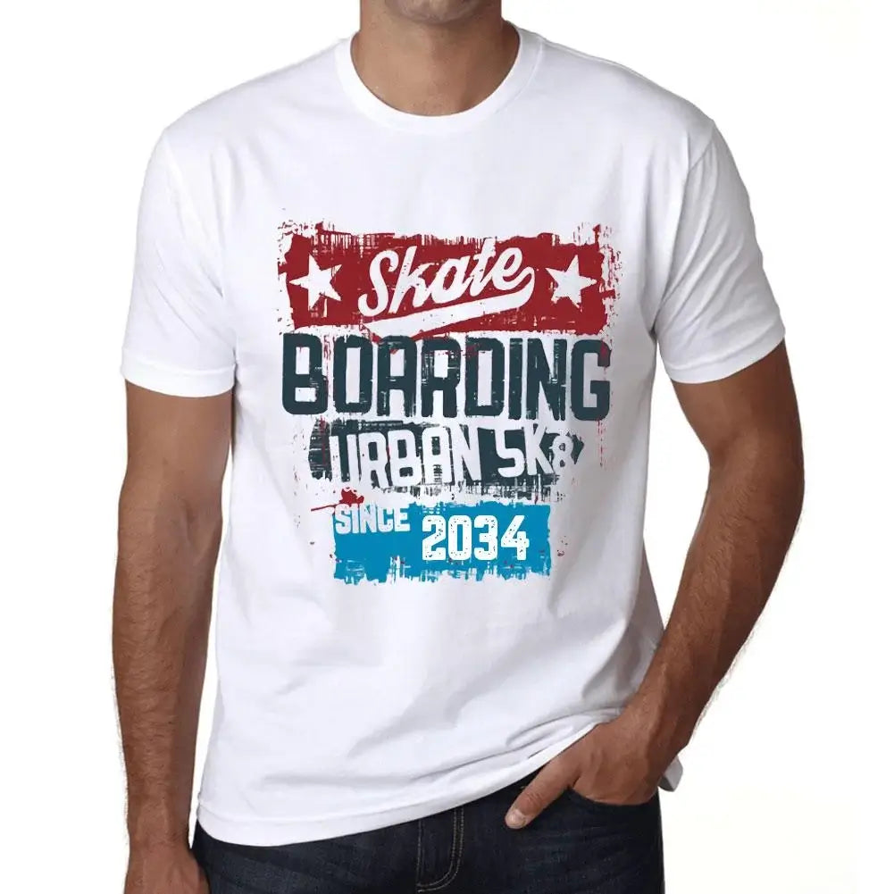 Men's Graphic T-Shirt Urban Skateboard Since 2034
