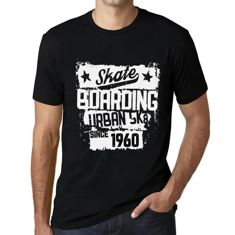 Men's Graphic T-Shirt Urban Skateboard Since 1960 64th Birthday Anniversary 64 Year Old Gift 1960 Vintage Eco-Friendly Short Sleeve Novelty Tee