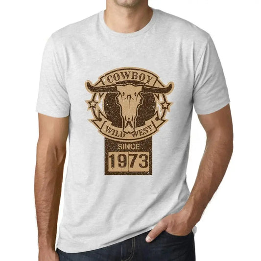 Men's Graphic T-Shirt Wild West Cowboy Since 1973 51st Birthday Anniversary 51 Year Old Gift 1973 Vintage Eco-Friendly Short Sleeve Novelty Tee