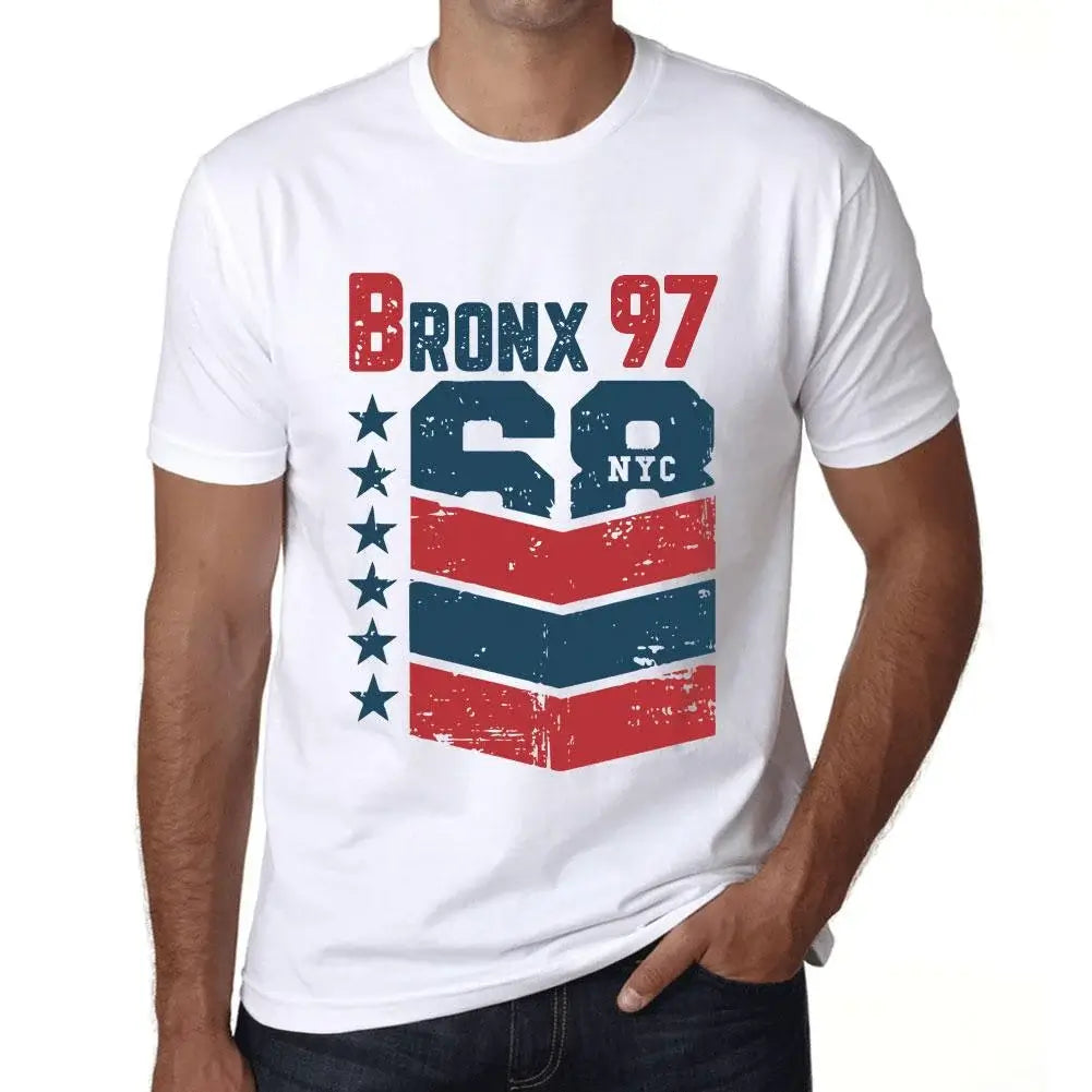 Men's Graphic T-Shirt Bronx 97 97th Birthday Anniversary 97 Year Old Gift 1927 Vintage Eco-Friendly Short Sleeve Novelty Tee