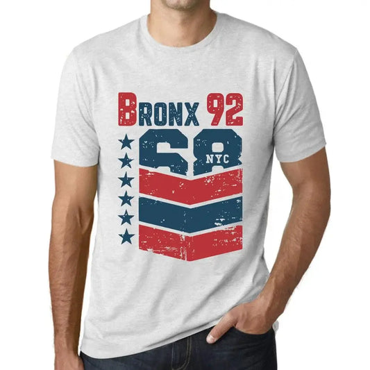 Men's Graphic T-Shirt Bronx 92 92nd Birthday Anniversary 92 Year Old Gift 1932 Vintage Eco-Friendly Short Sleeve Novelty Tee