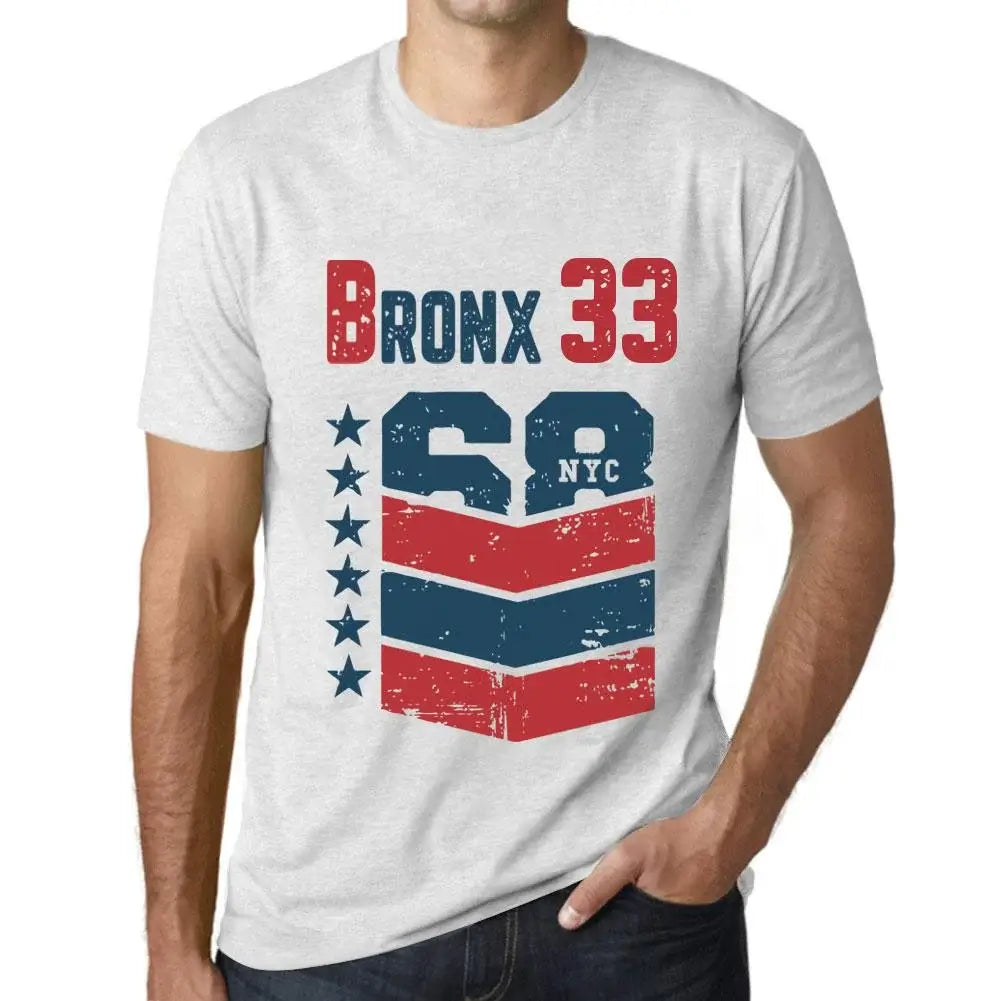 Men's Graphic T-Shirt Bronx 33 33rd Birthday Anniversary 33 Year Old Gift 1991 Vintage Eco-Friendly Short Sleeve Novelty Tee