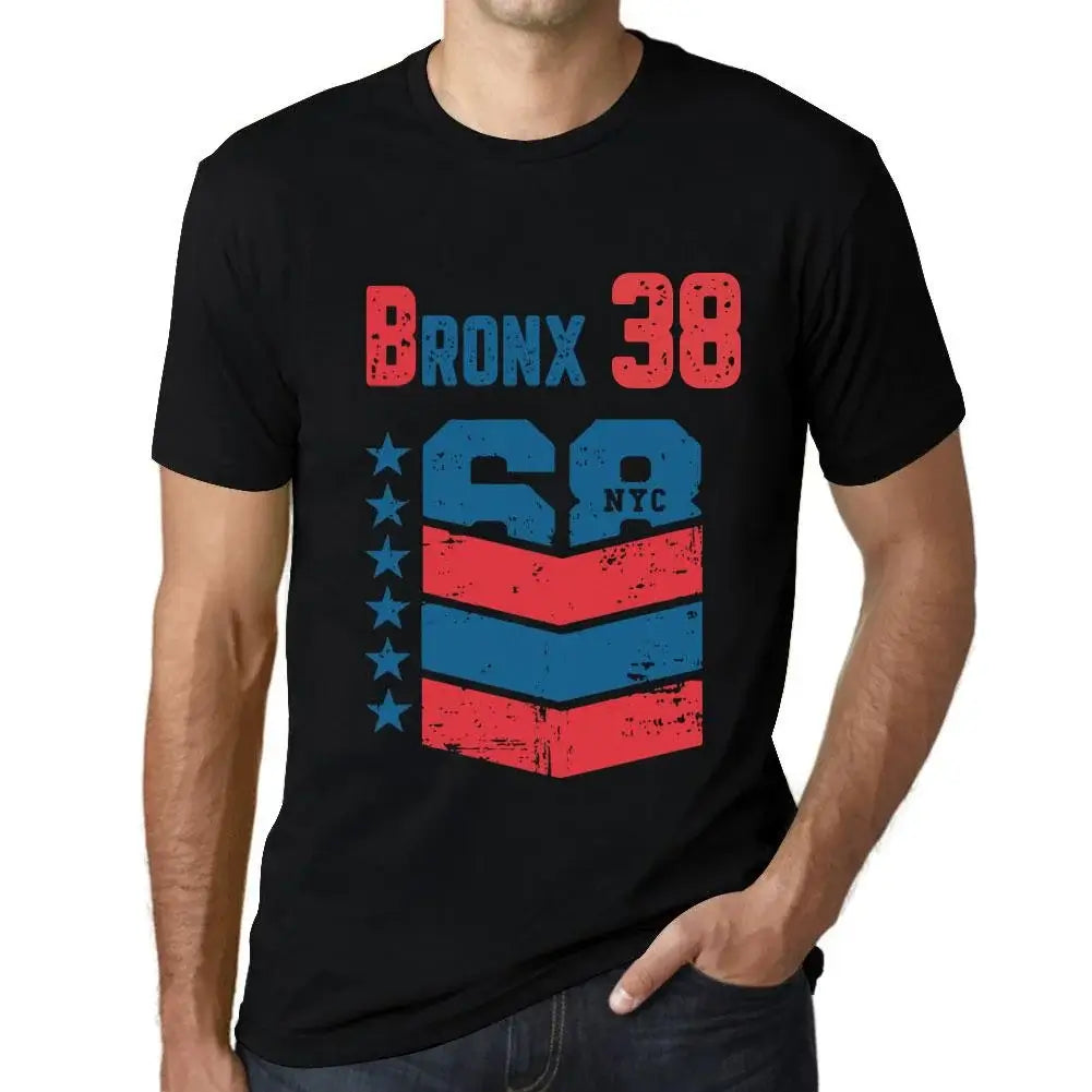 Men's Graphic T-Shirt Bronx 38 38th Birthday Anniversary 38 Year Old Gift 1986 Vintage Eco-Friendly Short Sleeve Novelty Tee