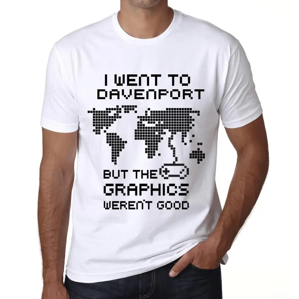 Men's Graphic T-Shirt I Went To Davenport But The Graphics Weren’t Good Eco-Friendly Limited Edition Short Sleeve Tee-Shirt Vintage Birthday Gift Novelty