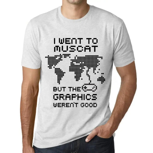 Men's Graphic T-Shirt I Went To Muscat But The Graphics Weren’t Good Eco-Friendly Limited Edition Short Sleeve Tee-Shirt Vintage Birthday Gift Novelty