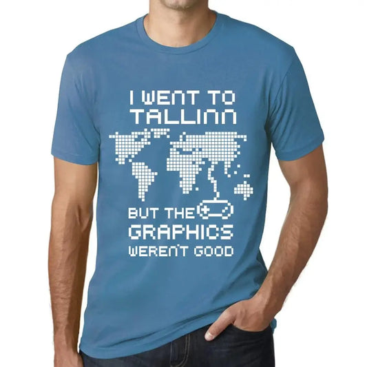 Men's Graphic T-Shirt I Went To Tallinn But The Graphics Weren’t Good Eco-Friendly Limited Edition Short Sleeve Tee-Shirt Vintage Birthday Gift Novelty