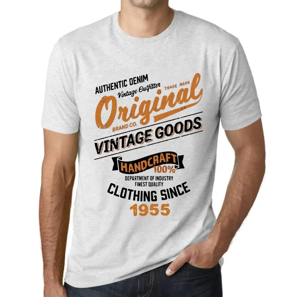 Men's Graphic T-Shirt Original Vintage Clothing Since 1955 69th Birthday Anniversary 69 Year Old Gift 1955 Vintage Eco-Friendly Short Sleeve Novelty Tee