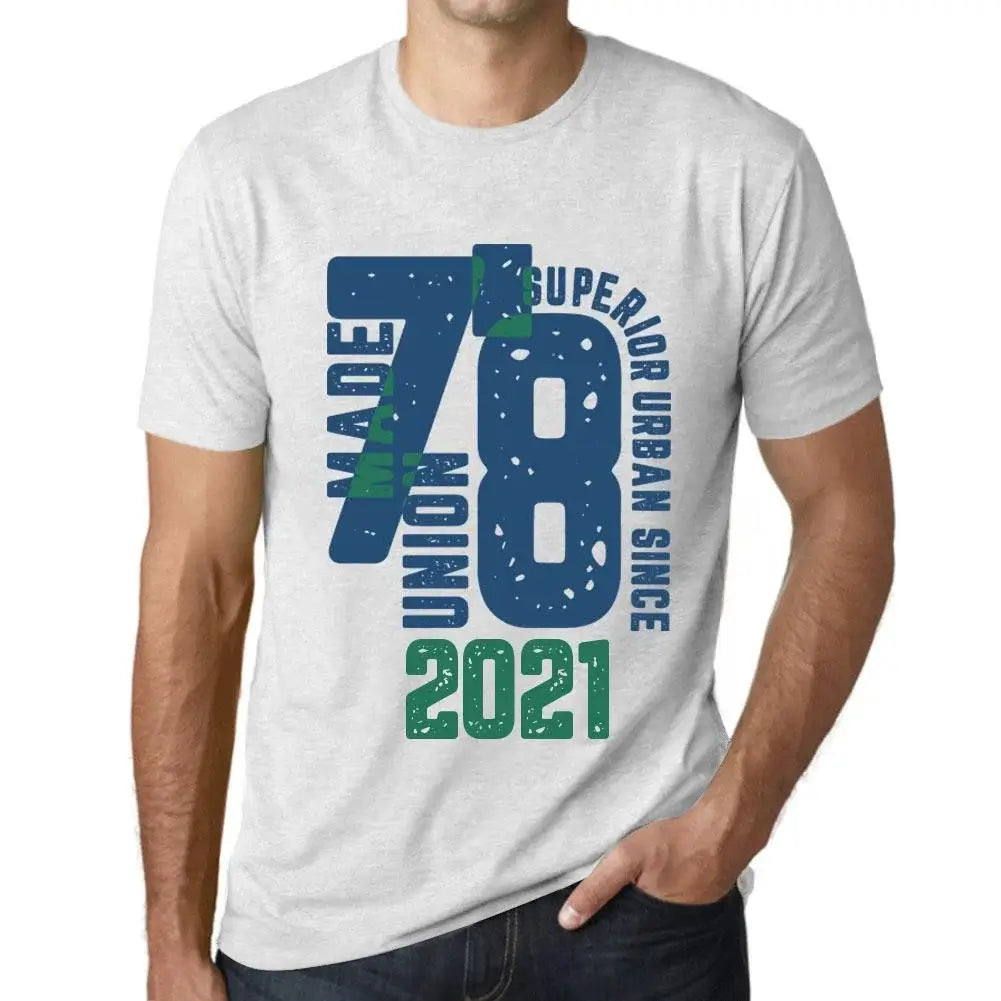 Men's Graphic T-Shirt Superior Urban Style Since 2021 3rd Birthday Anniversary 3 Year Old Gift 2021 Vintage Eco-Friendly Short Sleeve Novelty Tee