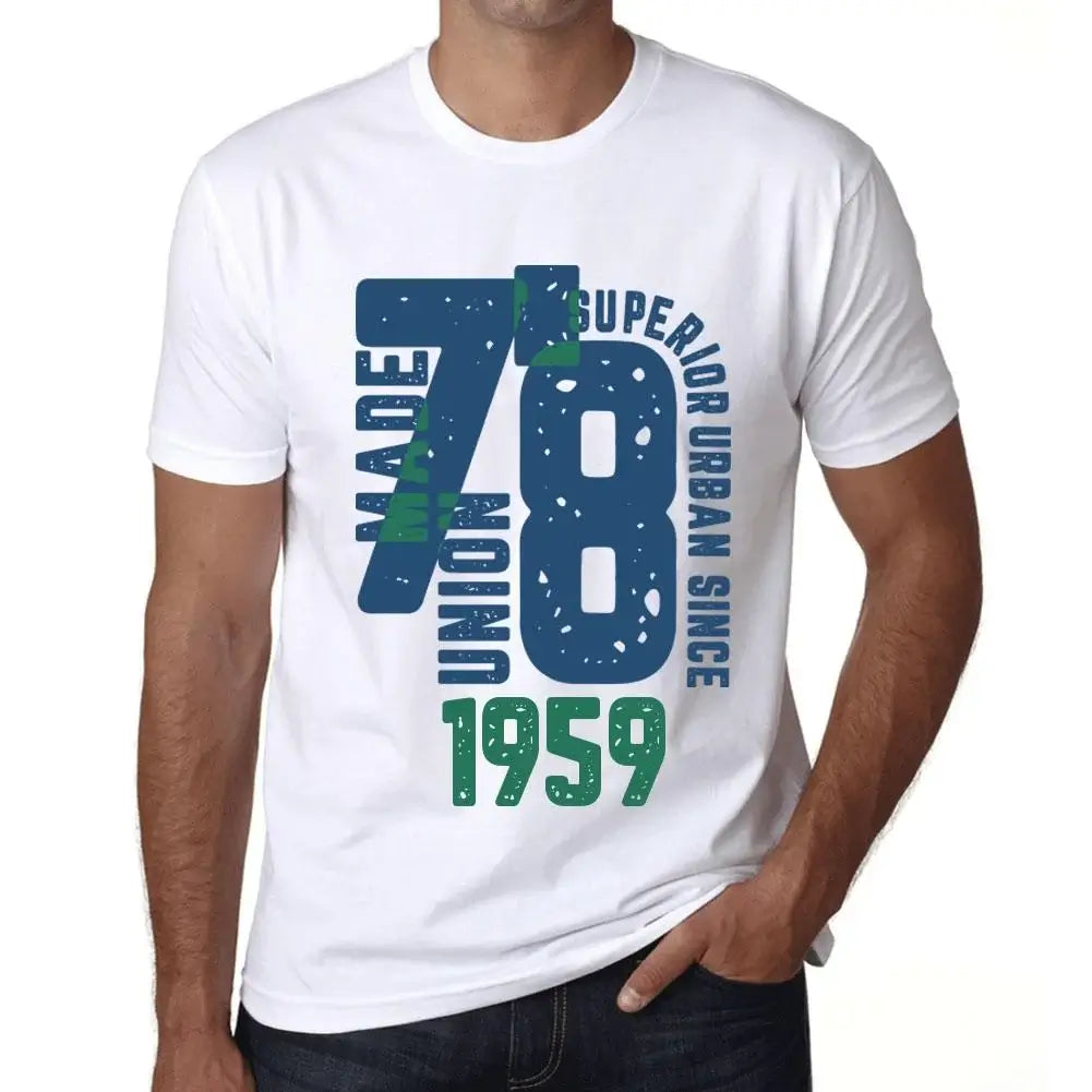 Men's Graphic T-Shirt Superior Urban Style Since 1959 65th Birthday Anniversary 65 Year Old Gift 1959 Vintage Eco-Friendly Short Sleeve Novelty Tee