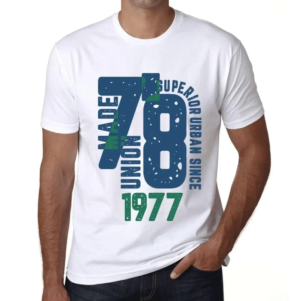 Men's Graphic T-Shirt Superior Urban Style Since 1977 47th Birthday Anniversary 47 Year Old Gift 1977 Vintage Eco-Friendly Short Sleeve Novelty Tee