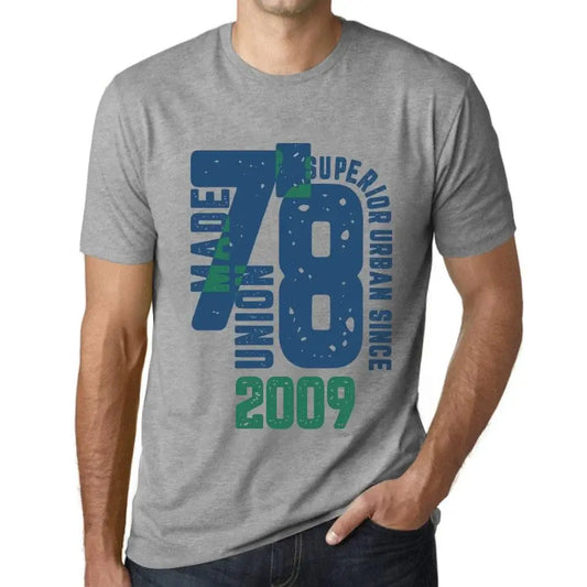 Men's Graphic T-Shirt Superior Urban Style Since 2009 15th Birthday Anniversary 15 Year Old Gift 2009 Vintage Eco-Friendly Short Sleeve Novelty Tee