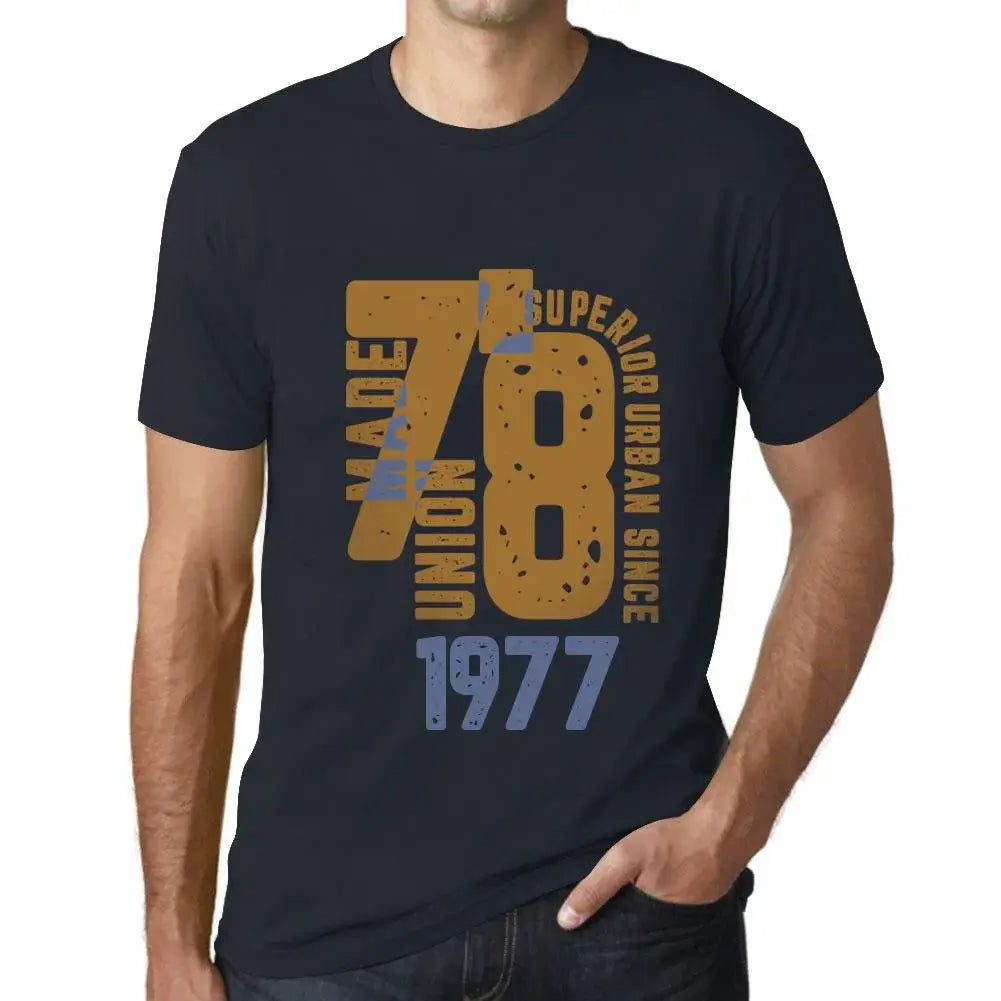 Men's Graphic T-Shirt Superior Urban Style Since 1977 47th Birthday Anniversary 47 Year Old Gift 1977 Vintage Eco-Friendly Short Sleeve Novelty Tee