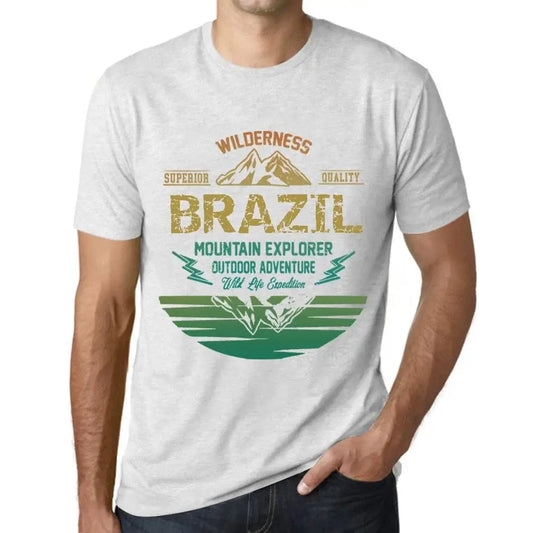 Men's Graphic T-Shirt Outdoor Adventure, Wilderness, Mountain Explorer Brazil Eco-Friendly Limited Edition Short Sleeve Tee-Shirt Vintage Birthday Gift Novelty