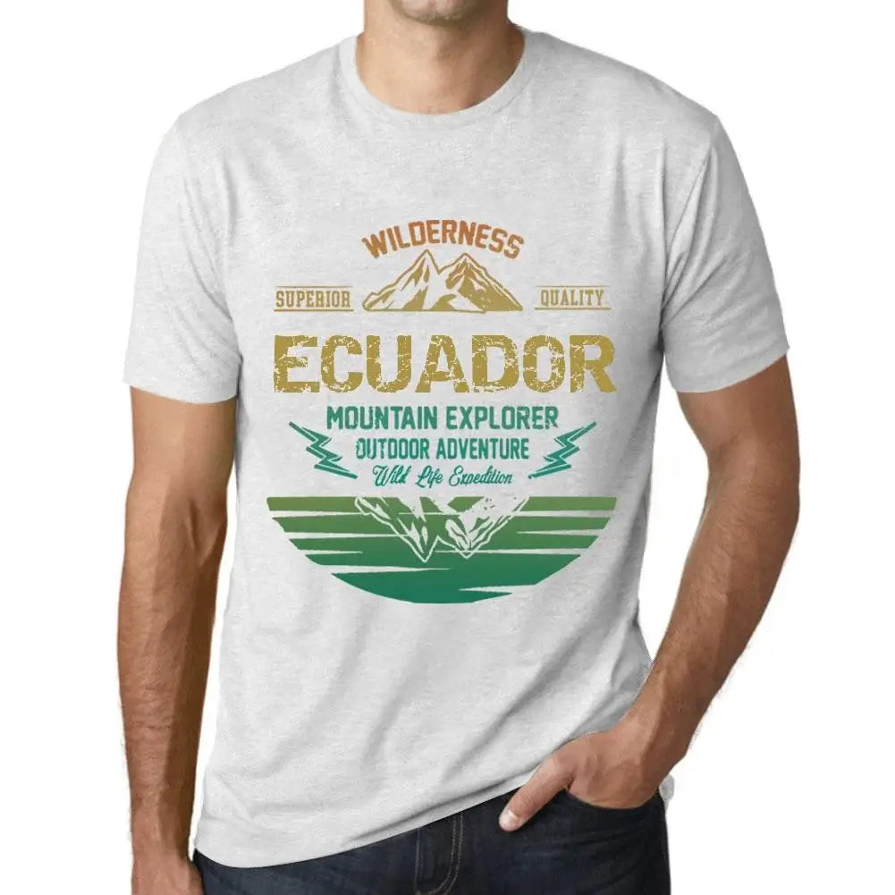 Men's Graphic T-Shirt Outdoor Adventure, Wilderness, Mountain Explorer Ecuador Eco-Friendly Limited Edition Short Sleeve Tee-Shirt Vintage Birthday Gift Novelty