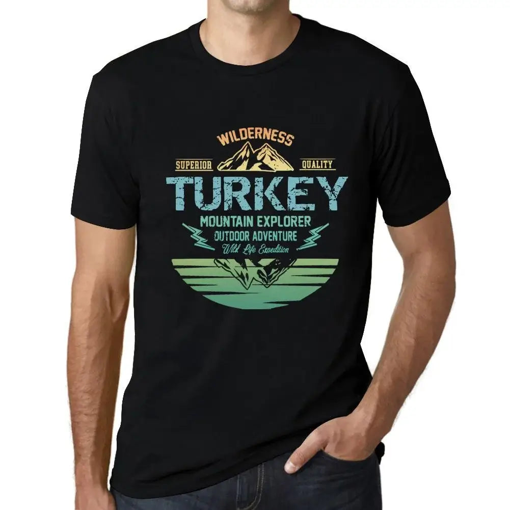 Men's Graphic T-Shirt Outdoor Adventure, Wilderness, Mountain Explorer Turkey Eco-Friendly Limited Edition Short Sleeve Tee-Shirt Vintage Birthday Gift Novelty