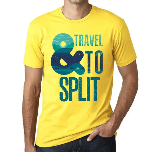 Men's Graphic T-Shirt And Travel To Split Eco-Friendly Limited Edition Short Sleeve Tee-Shirt Vintage Birthday Gift Novelty