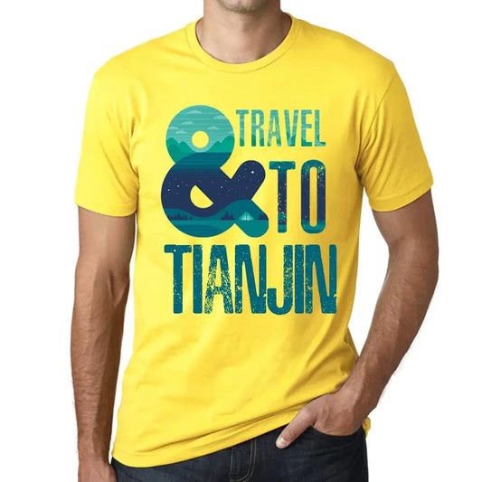 Men's Graphic T-Shirt And Travel To Tianjin Eco-Friendly Limited Edition Short Sleeve Tee-Shirt Vintage Birthday Gift Novelty