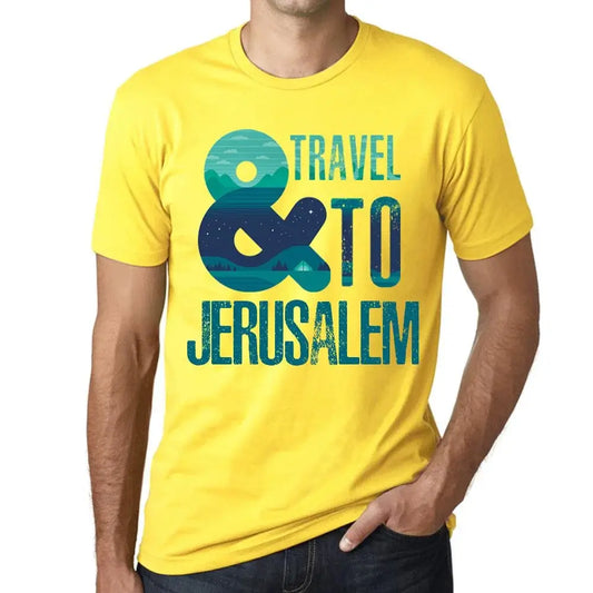 Men's Graphic T-Shirt And Travel To Jerusalem Eco-Friendly Limited Edition Short Sleeve Tee-Shirt Vintage Birthday Gift Novelty