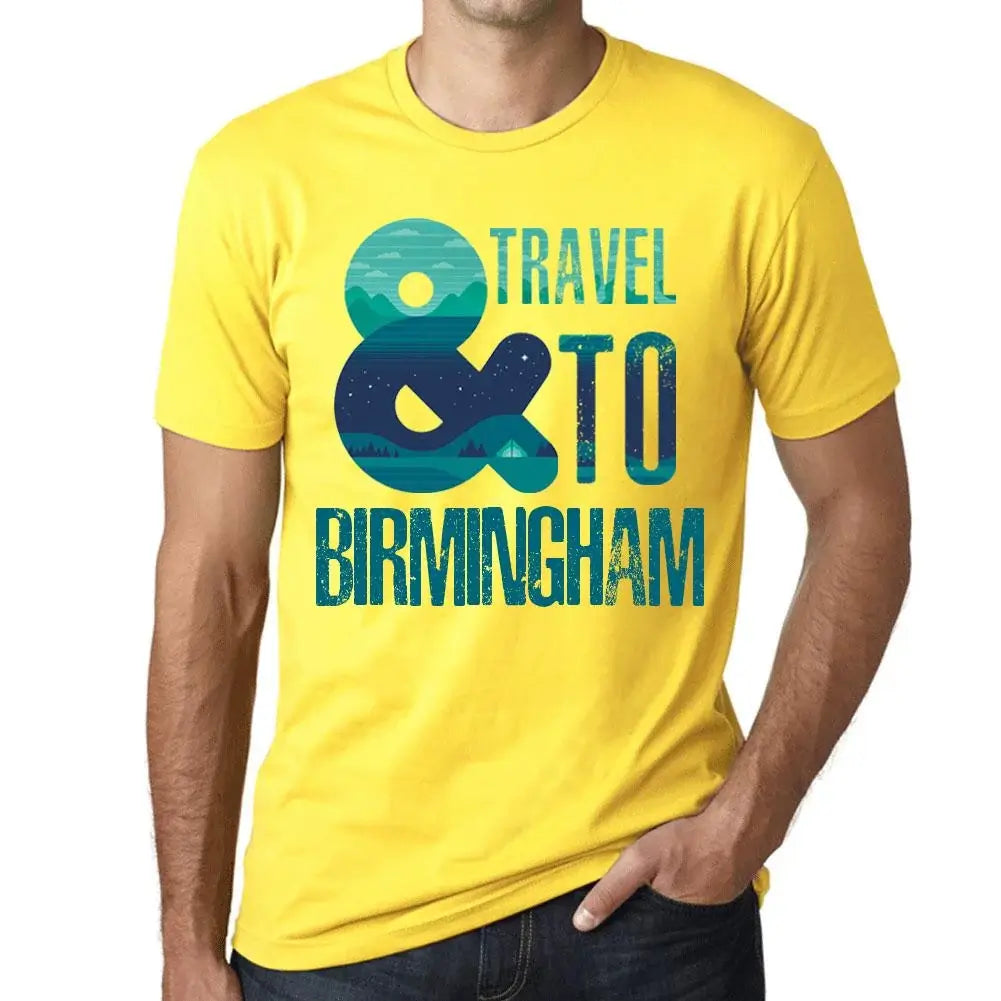 Men's Graphic T-Shirt And Travel To Birmingham Eco-Friendly Limited Edition Short Sleeve Tee-Shirt Vintage Birthday Gift Novelty