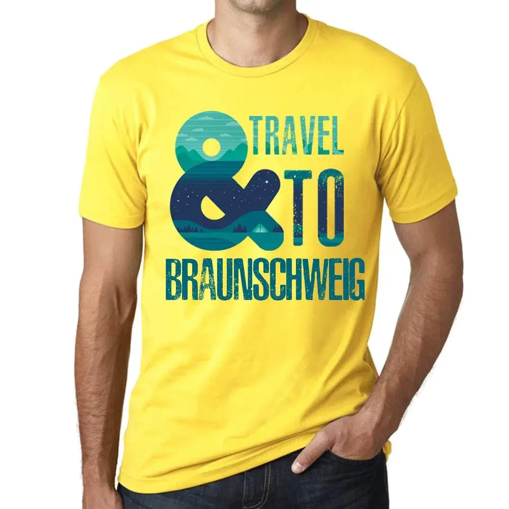 Men's Graphic T-Shirt And Travel To Braunschweig Eco-Friendly Limited Edition Short Sleeve Tee-Shirt Vintage Birthday Gift Novelty