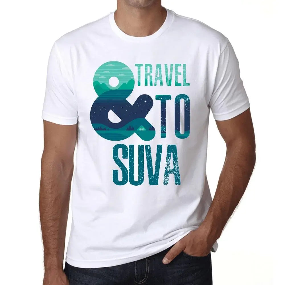 Men's Graphic T-Shirt And Travel To Suva Eco-Friendly Limited Edition Short Sleeve Tee-Shirt Vintage Birthday Gift Novelty