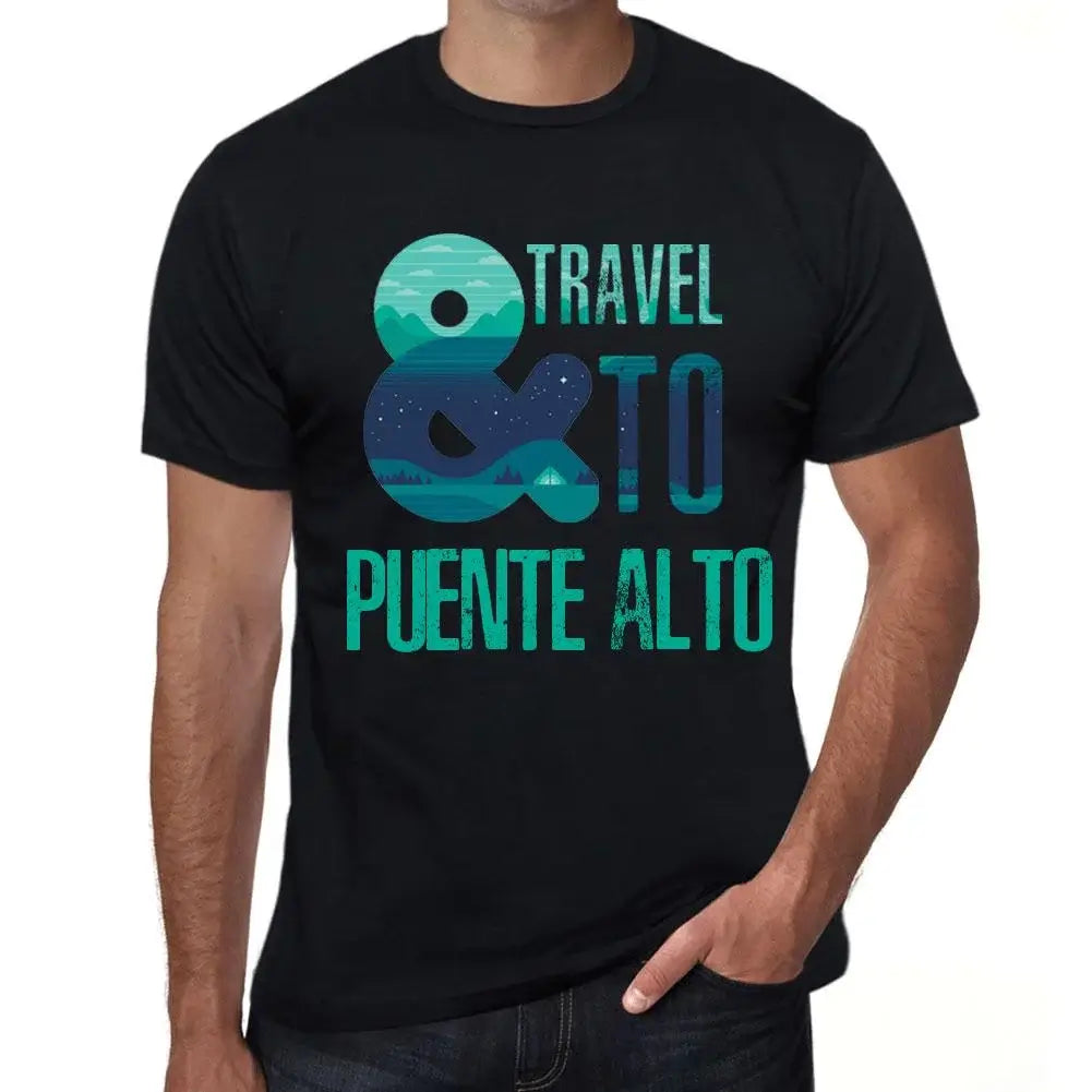 Men's Graphic T-Shirt And Travel To Puente Alto Eco-Friendly Limited Edition Short Sleeve Tee-Shirt Vintage Birthday Gift Novelty