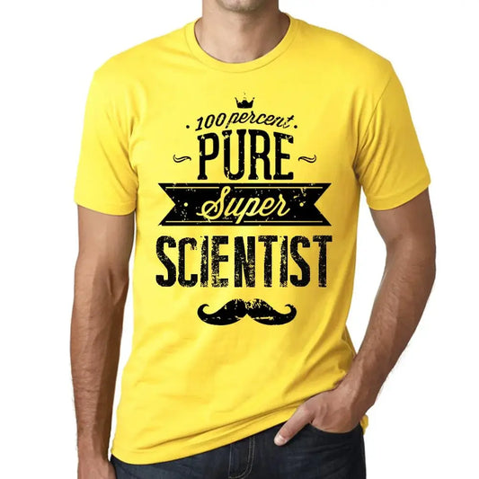 Men's Graphic T-Shirt 100% Pure Super Scientist Eco-Friendly Limited Edition Short Sleeve Tee-Shirt Vintage Birthday Gift Novelty