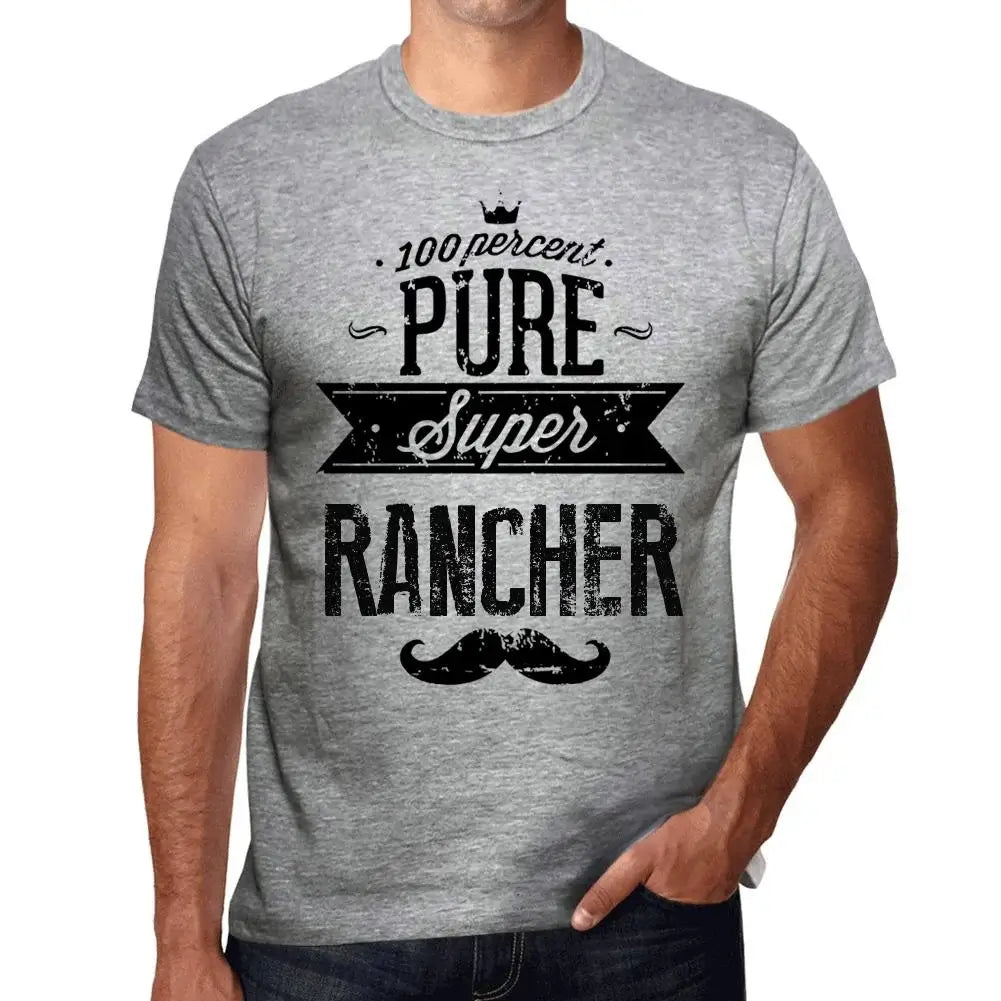Men's Graphic T-Shirt 100% Pure Super Rancher Eco-Friendly Limited Edition Short Sleeve Tee-Shirt Vintage Birthday Gift Novelty