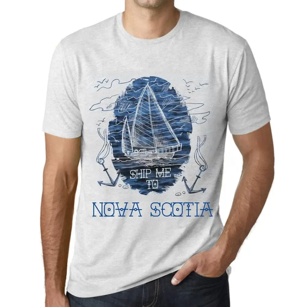 Men's Graphic T-Shirt Ship Me To Nova Scotia Eco-Friendly Limited Edition Short Sleeve Tee-Shirt Vintage Birthday Gift Novelty