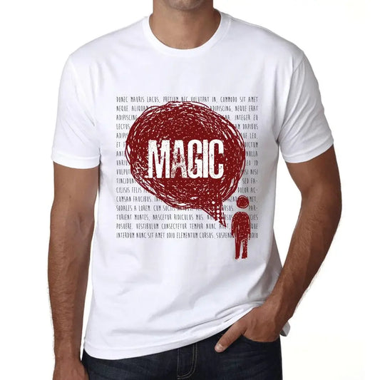 Men's Graphic T-Shirt Thoughts Magic Eco-Friendly Limited Edition Short Sleeve Tee-Shirt Vintage Birthday Gift Novelty