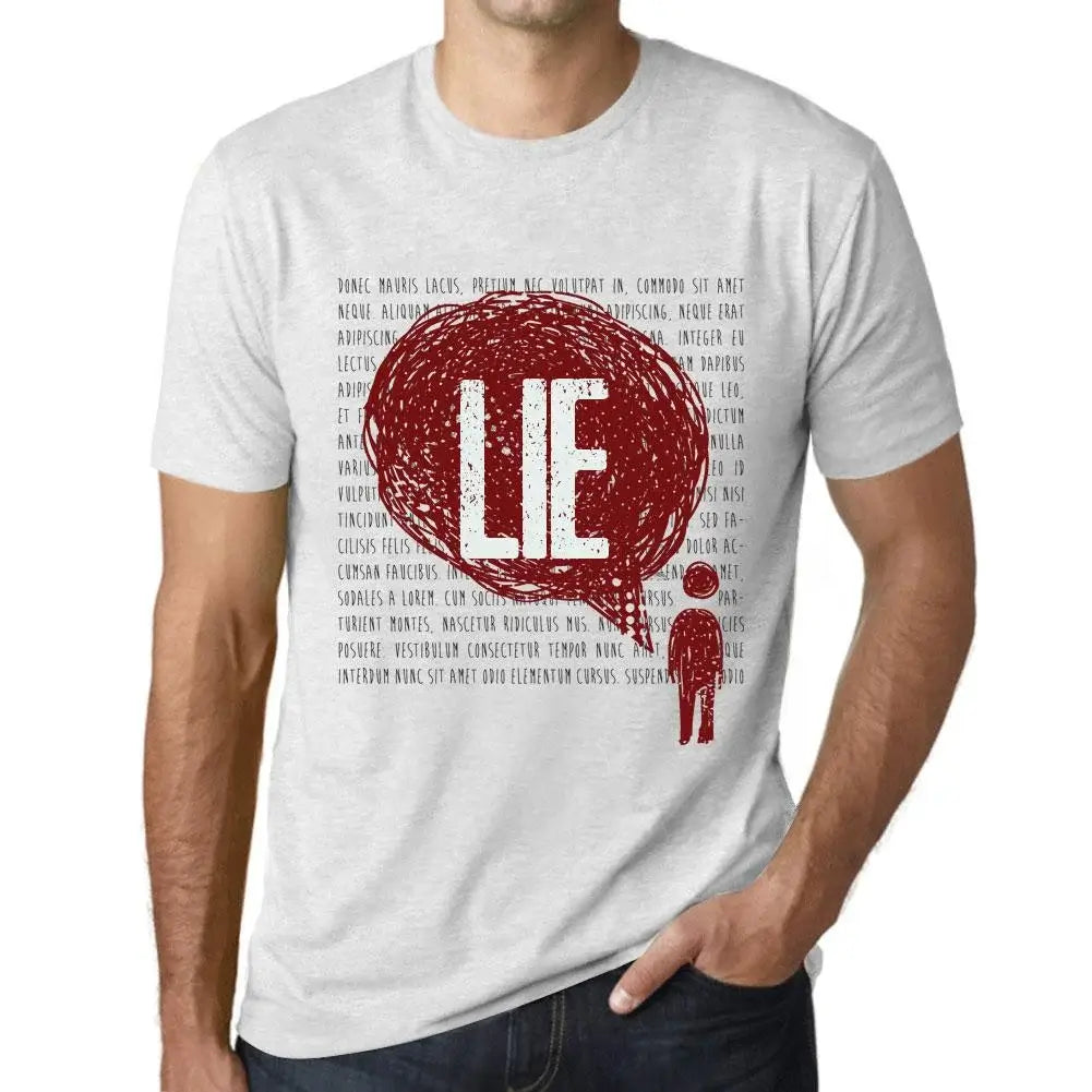 Men's Graphic T-Shirt Thoughts Lie Eco-Friendly Limited Edition Short Sleeve Tee-Shirt Vintage Birthday Gift Novelty