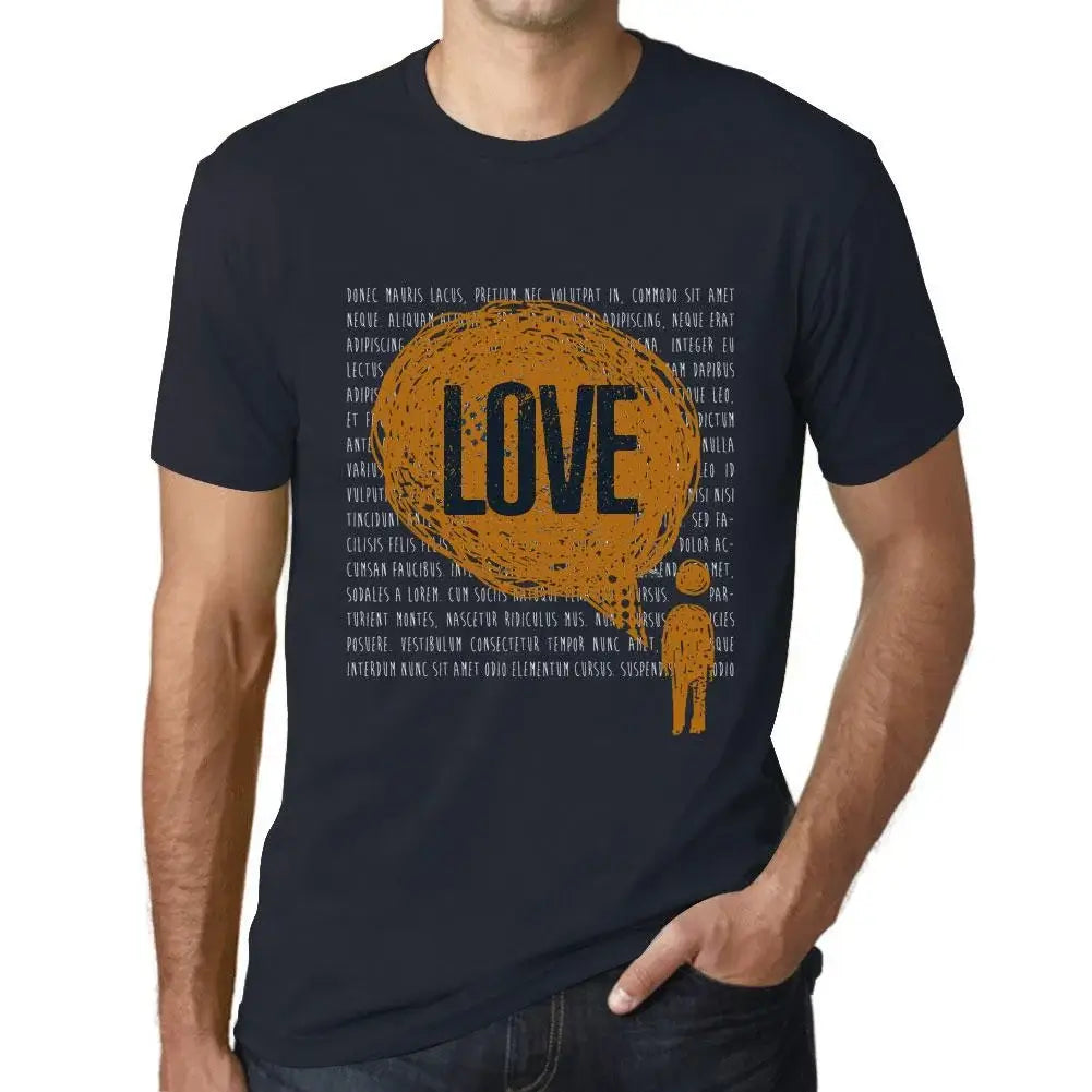 Men's Graphic T-Shirt Thoughts Love Eco-Friendly Limited Edition Short Sleeve Tee-Shirt Vintage Birthday Gift Novelty