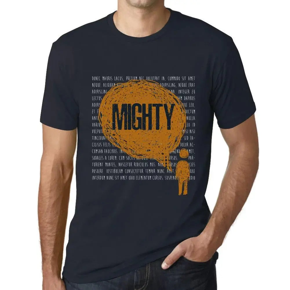 Men's Graphic T-Shirt Thoughts Mighty Eco-Friendly Limited Edition Short Sleeve Tee-Shirt Vintage Birthday Gift Novelty