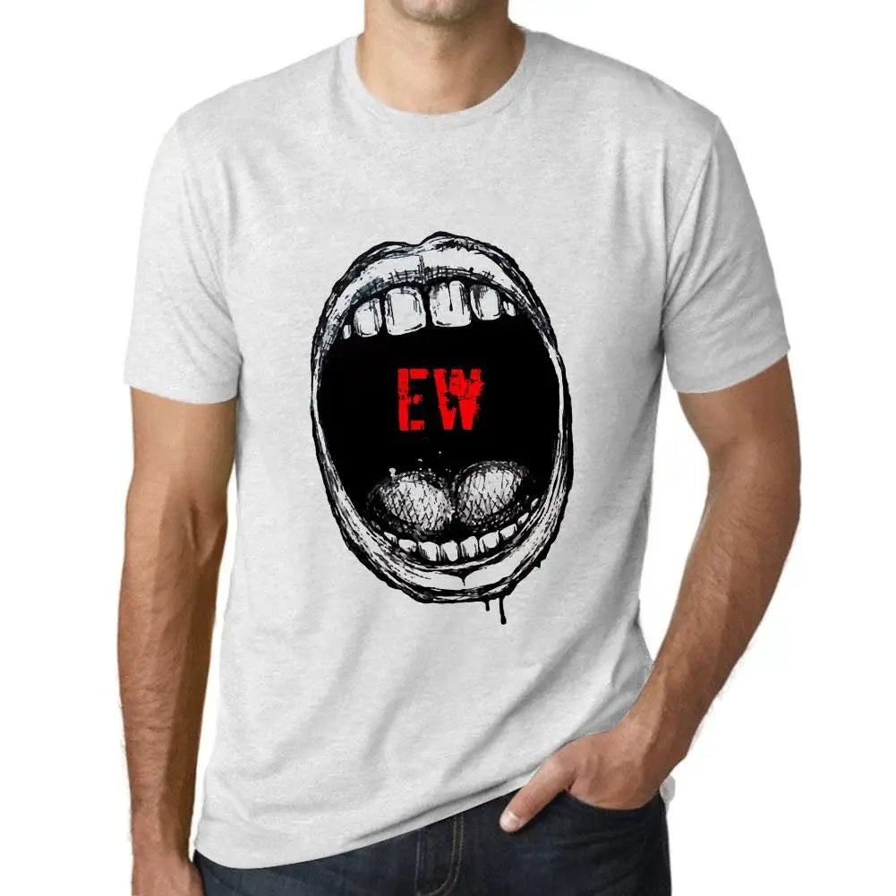 Men's Graphic T-Shirt Mouth Expressions Ew Eco-Friendly Limited Edition Short Sleeve Tee-Shirt Vintage Birthday Gift Novelty