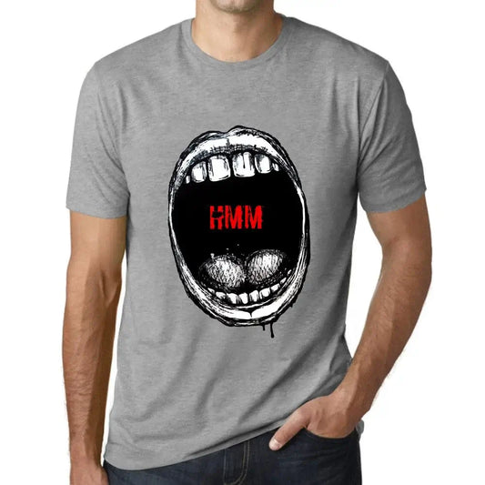 Men's Graphic T-Shirt Mouth Expressions Hmm Eco-Friendly Limited Edition Short Sleeve Tee-Shirt Vintage Birthday Gift Novelty