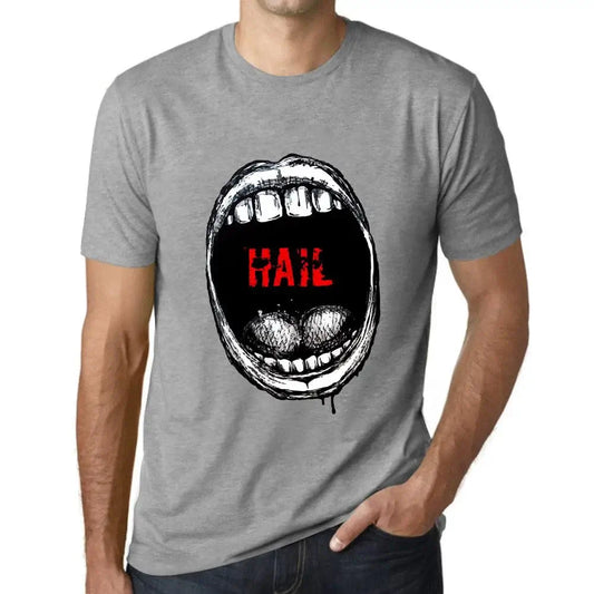 Men's Graphic T-Shirt Mouth Expressions Hail Eco-Friendly Limited Edition Short Sleeve Tee-Shirt Vintage Birthday Gift Novelty