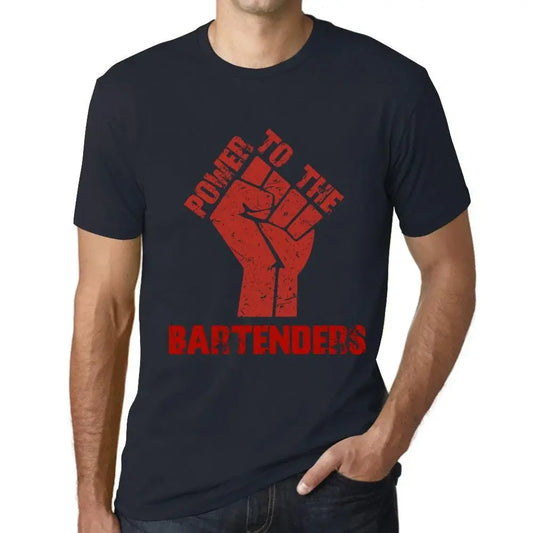 Men's Graphic T-Shirt Power To The Bartenders Eco-Friendly Limited Edition Short Sleeve Tee-Shirt Vintage Birthday Gift Novelty