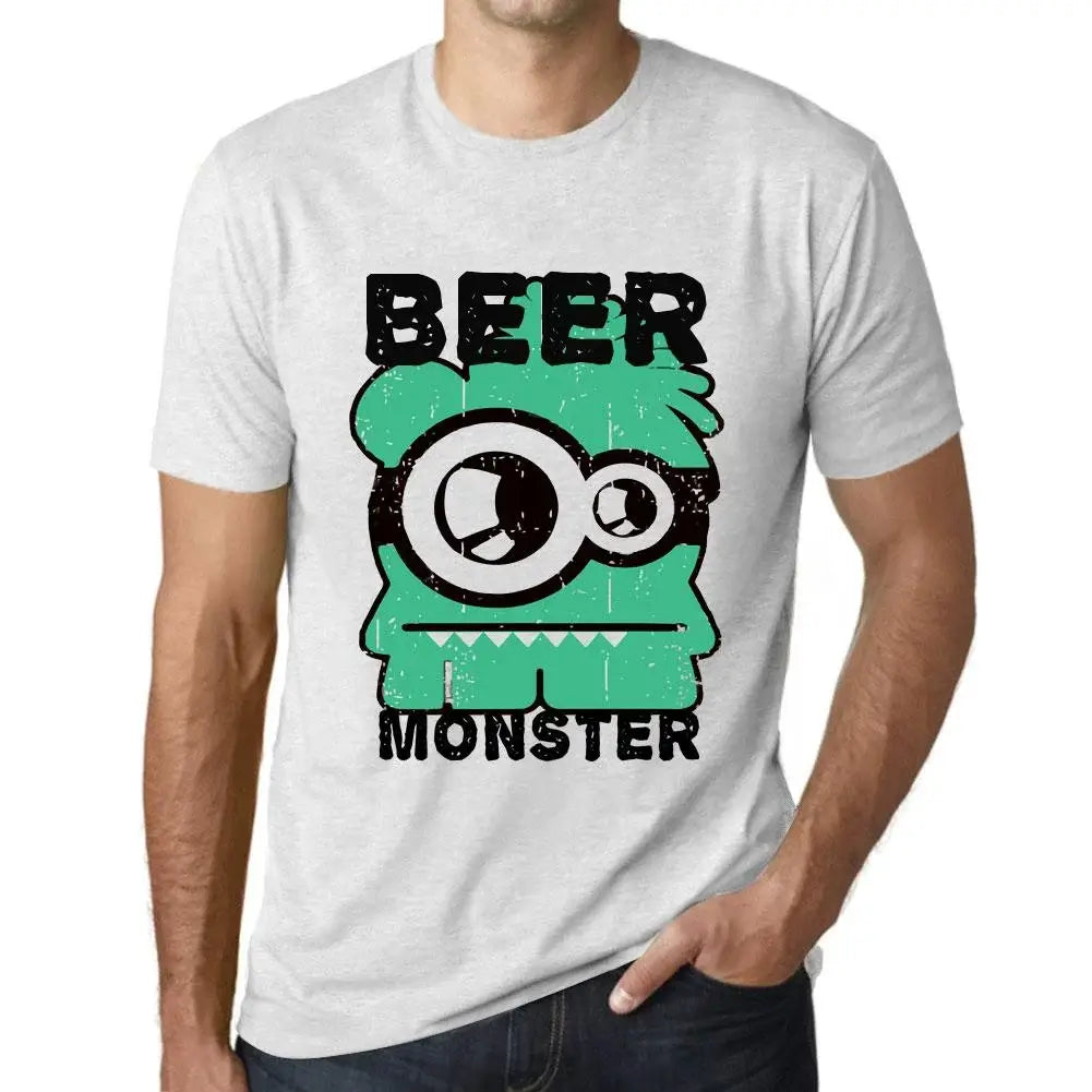 Men's Graphic T-Shirt Beer Monster Eco-Friendly Limited Edition Short Sleeve Tee-Shirt Vintage Birthday Gift Novelty