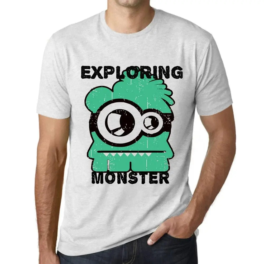 Men's Graphic T-Shirt Exploring Monster Eco-Friendly Limited Edition Short Sleeve Tee-Shirt Vintage Birthday Gift Novelty