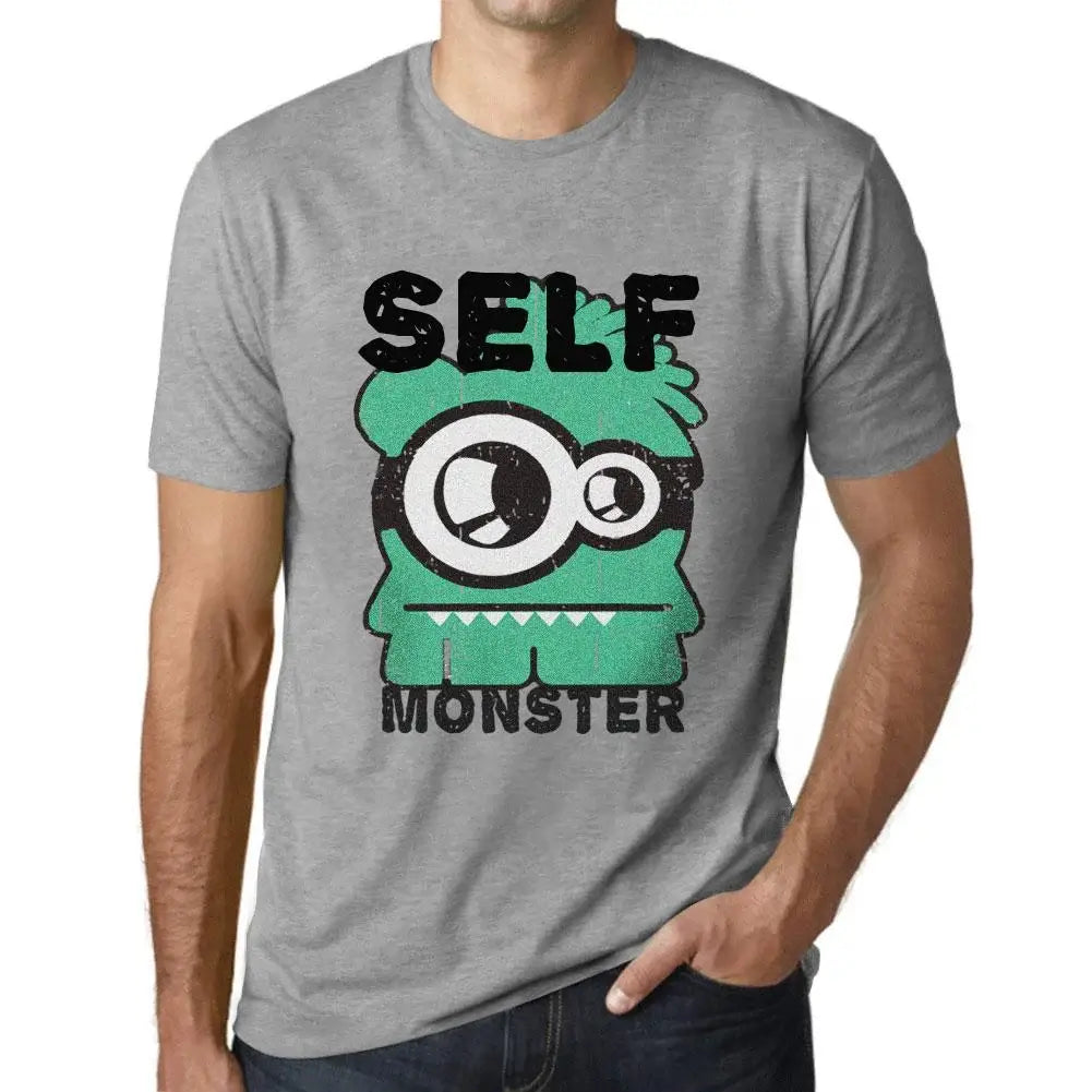 Men's Graphic T-Shirt Self Monster Eco-Friendly Limited Edition Short Sleeve Tee-Shirt Vintage Birthday Gift Novelty