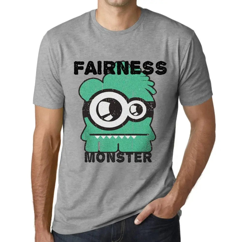 Men's Graphic T-Shirt Fairness Monster Eco-Friendly Limited Edition Short Sleeve Tee-Shirt Vintage Birthday Gift Novelty